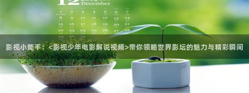 神马福利午夜电影：影视小能手：<影视少年电影解说视频>带你领略世界影坛的魅力与精彩瞬间